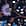 Swatch image of navy blue vibrant jacobean for Wearever Wide-Leg Knit Crops