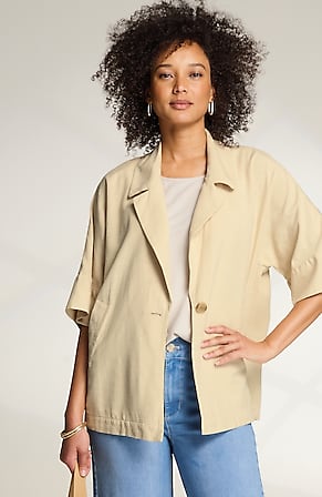 Image for Wearever Collared One-Button Jacket