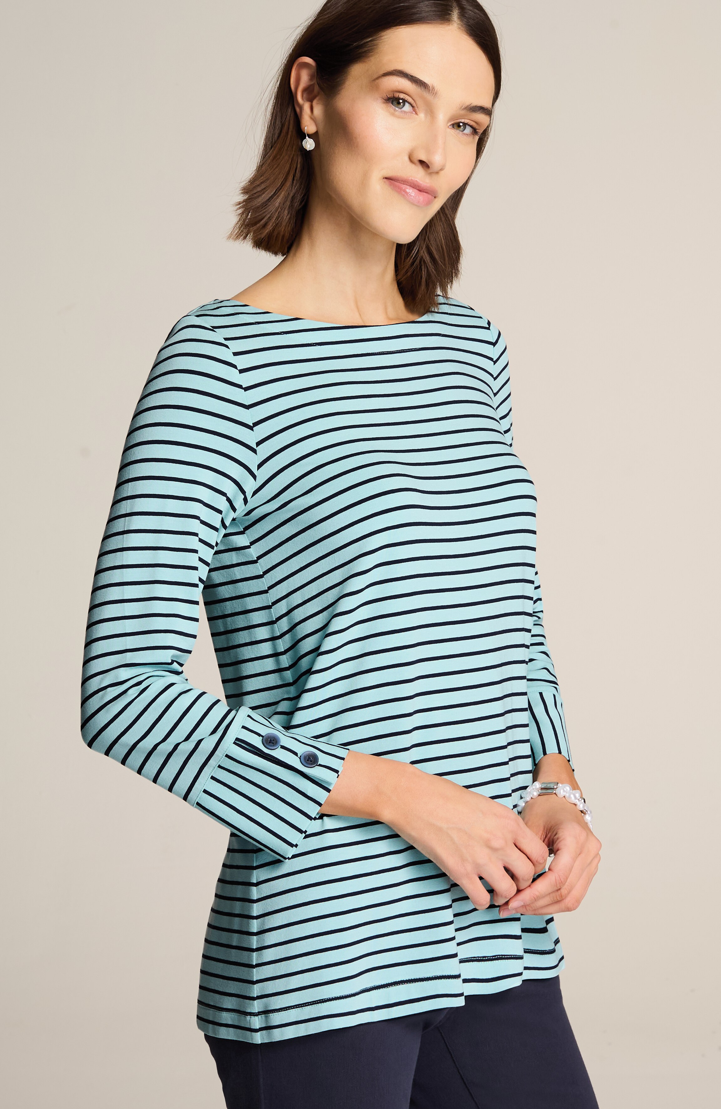 Wearever Buttoned-Cuff Top | JJill