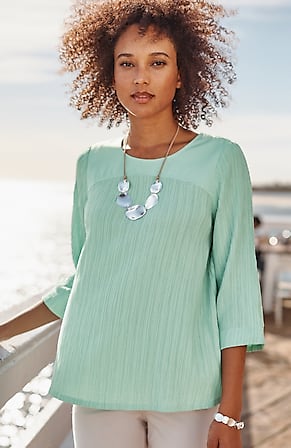 Image for Wearever Crinkle-Textured Top