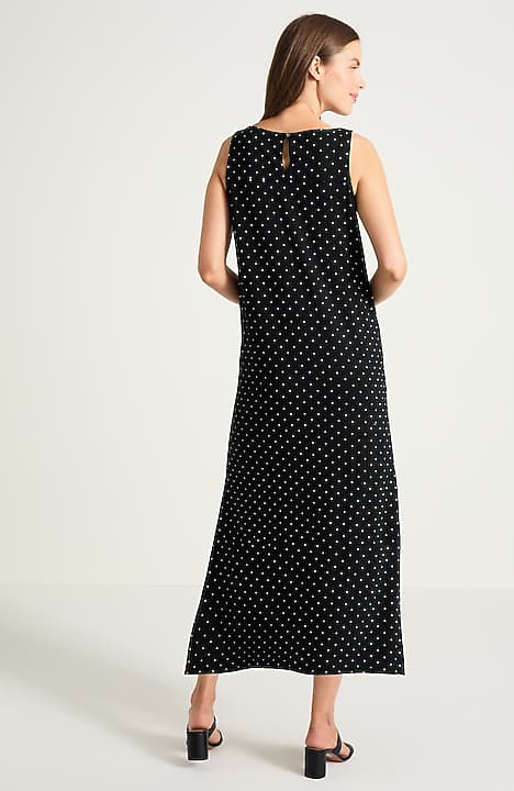 tank a line dress Chiffon Tie Strap Tank A-Line Dress