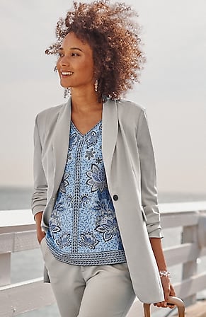 Image for Wearever Polished-Knit Blazer