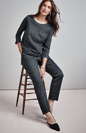 Image for Wearever Polished-Knit Slim-Leg Trousers