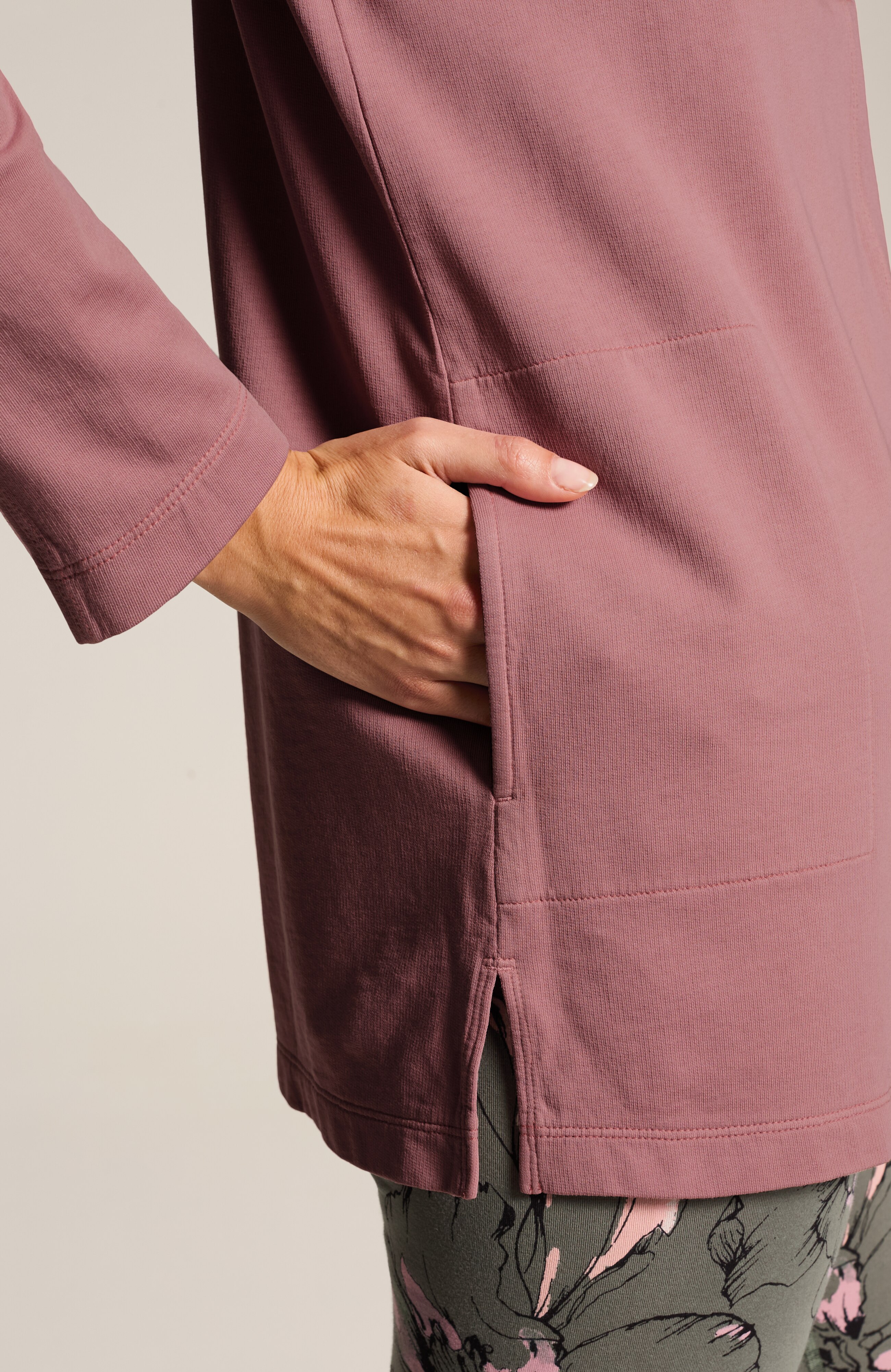 FIT FRENCH TERRY V-NECK TUNIC | JJill