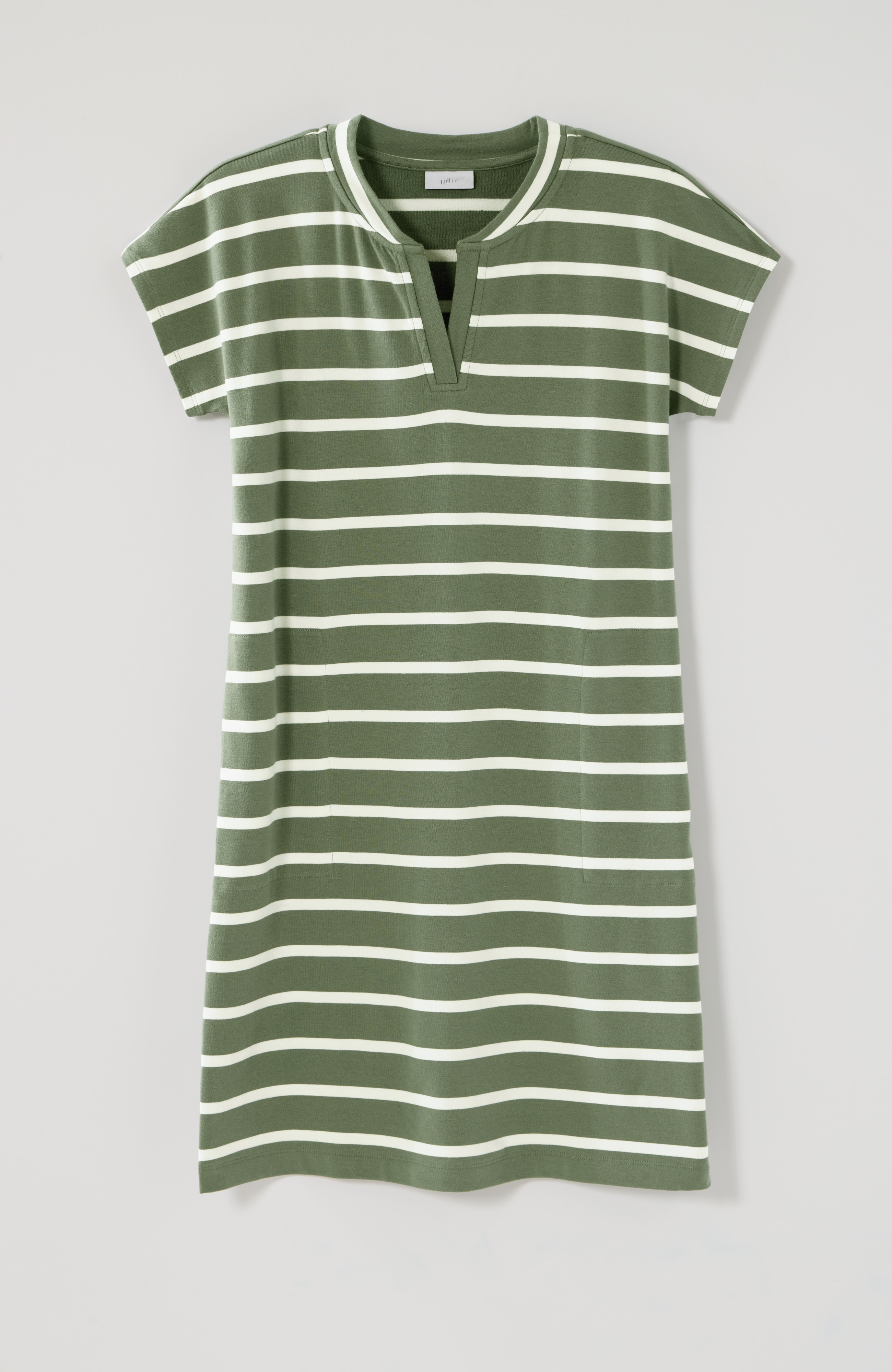 fit french terry t-shirt dress