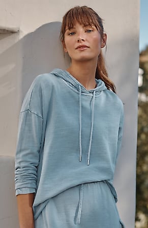 Image for Fit Slub-Terry Garment-Dyed Hoodie