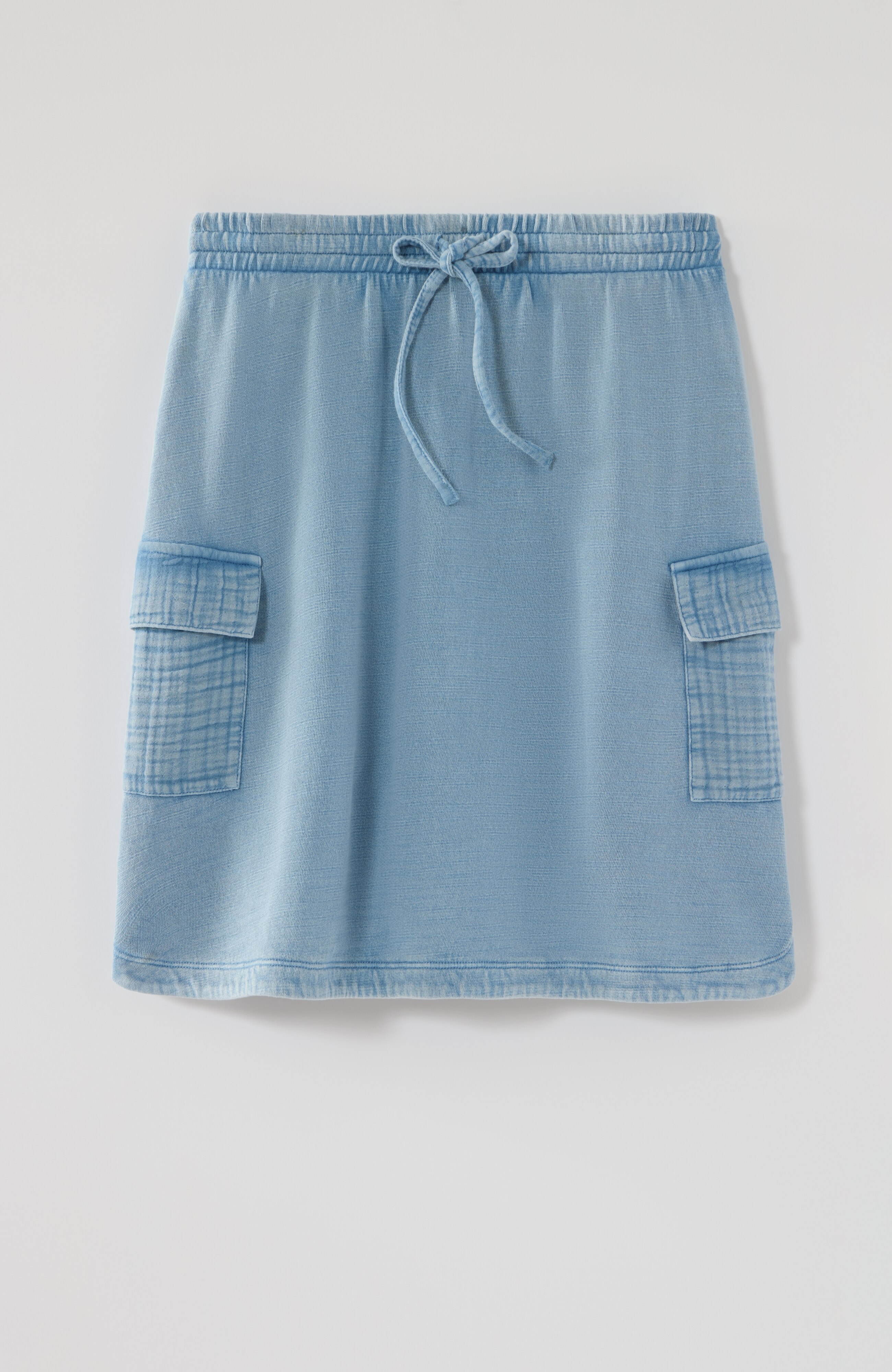 【日本入手困難】Garment-dyed cotton satin miniskirt DENIM MINI TOPSTITCHING SKIRT - E-SHOP - Ready-to-Wear