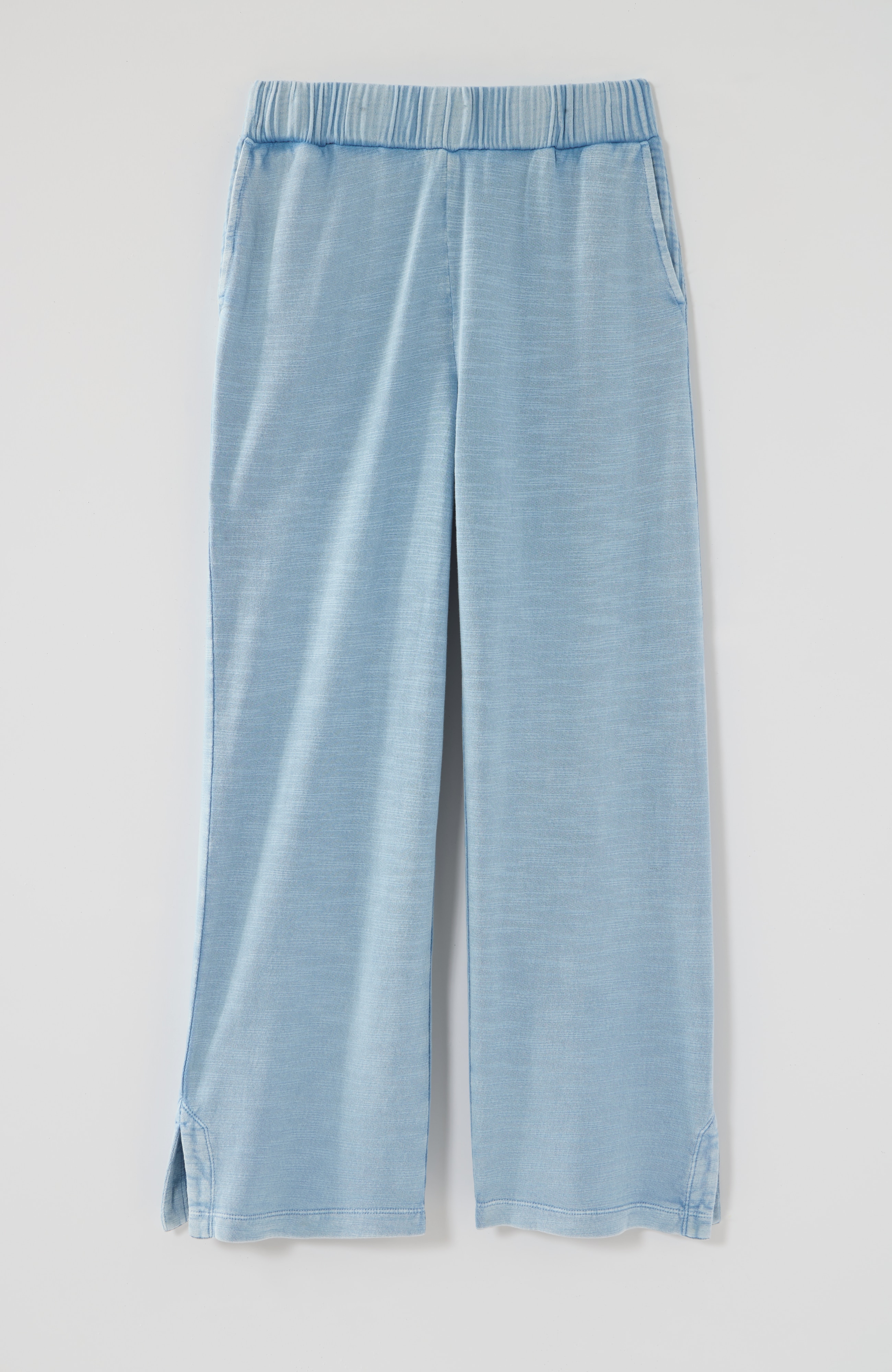 fit slub-terry garment-dyed crops