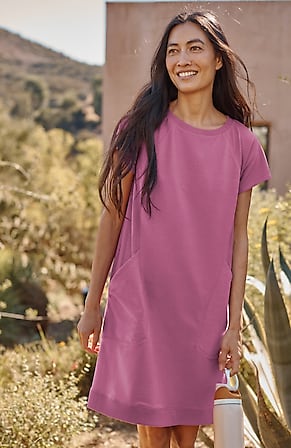 Image for Fit Elevate Terry Seamed Pocket Dress