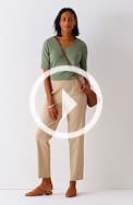 curvy-fit versatile cotton-stretch slim-leg pants