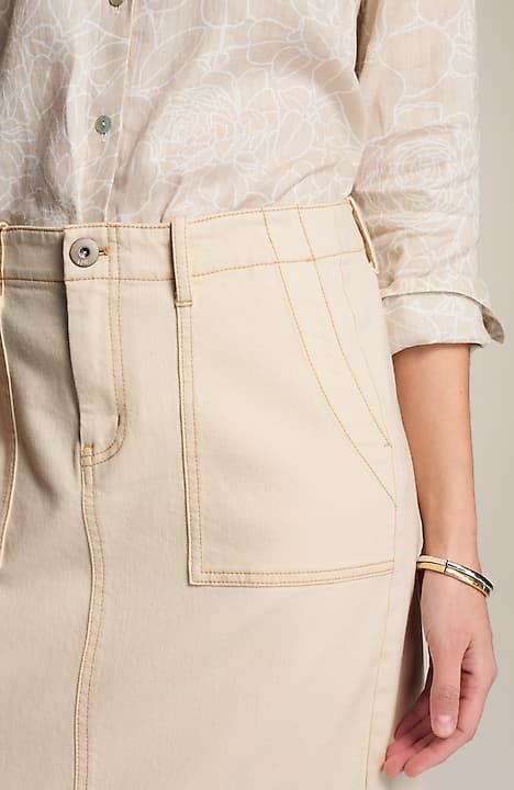 expedition denim skirt