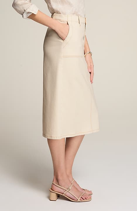 expedition denim skirt