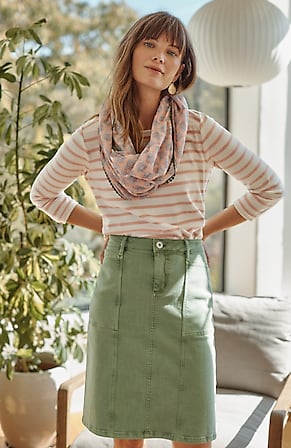 Image for Denim Utility Skirt