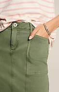 denim utility skirt