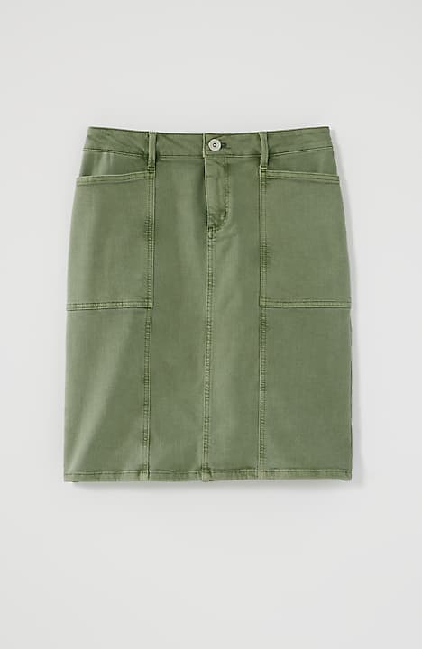 denim utility skirt