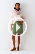 denim utility skirt