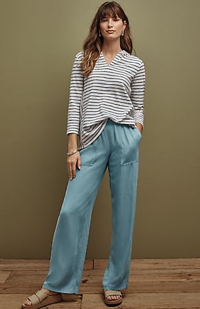 Image for Indigo Relaxed Wide-Leg Pants