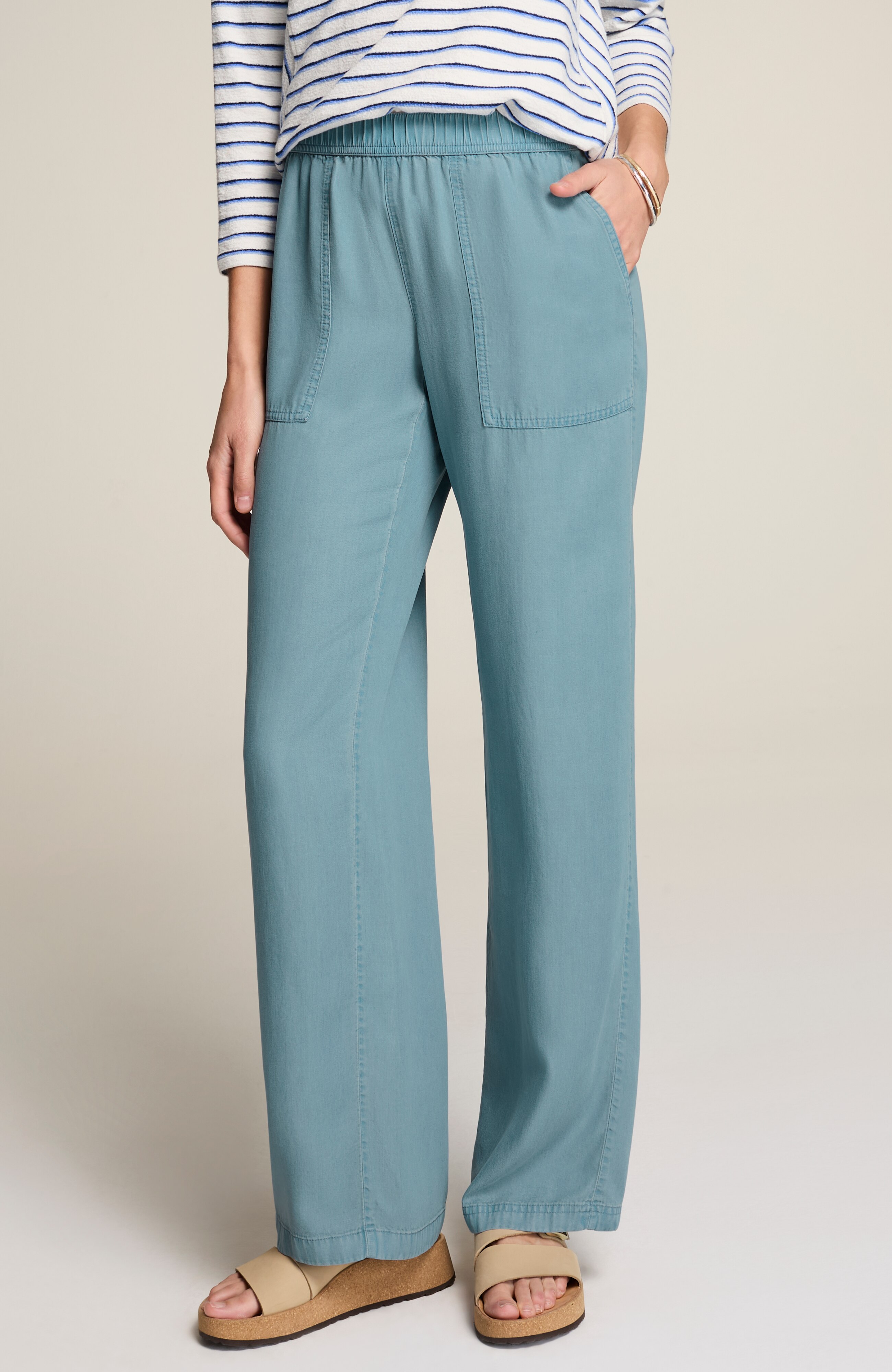 15 PHIGVEL OFFICER TROUSERS WIDE INDIGO メンズ
