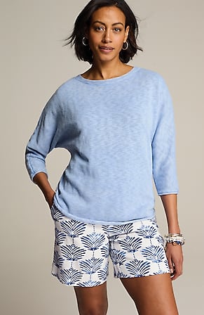 Image for Linen & Rayon Pull-On Shorts