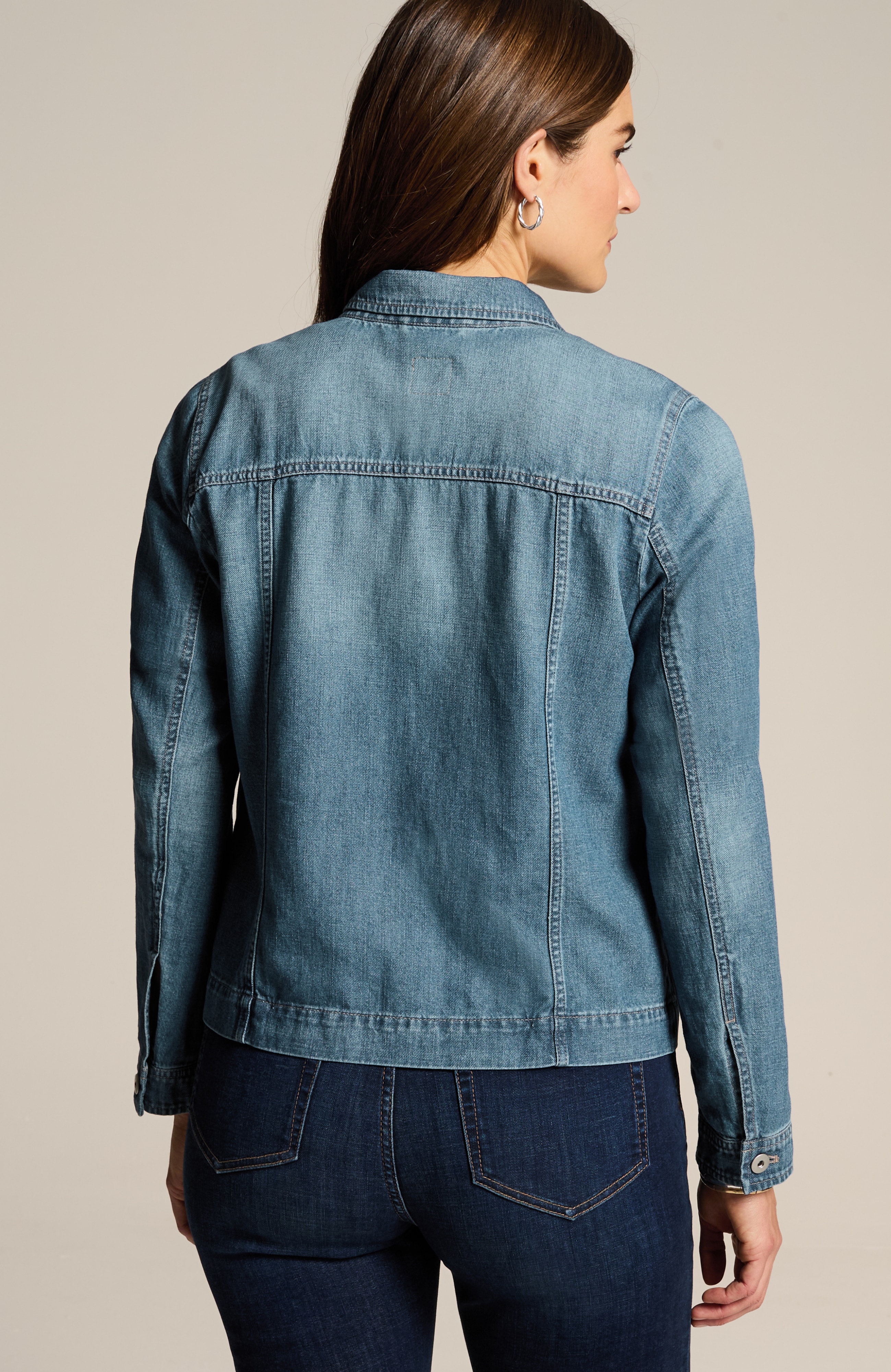 cotton & linen denim jacket