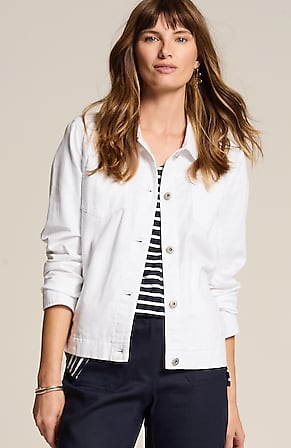 Image for Cotton & Linen Denim Jacket
