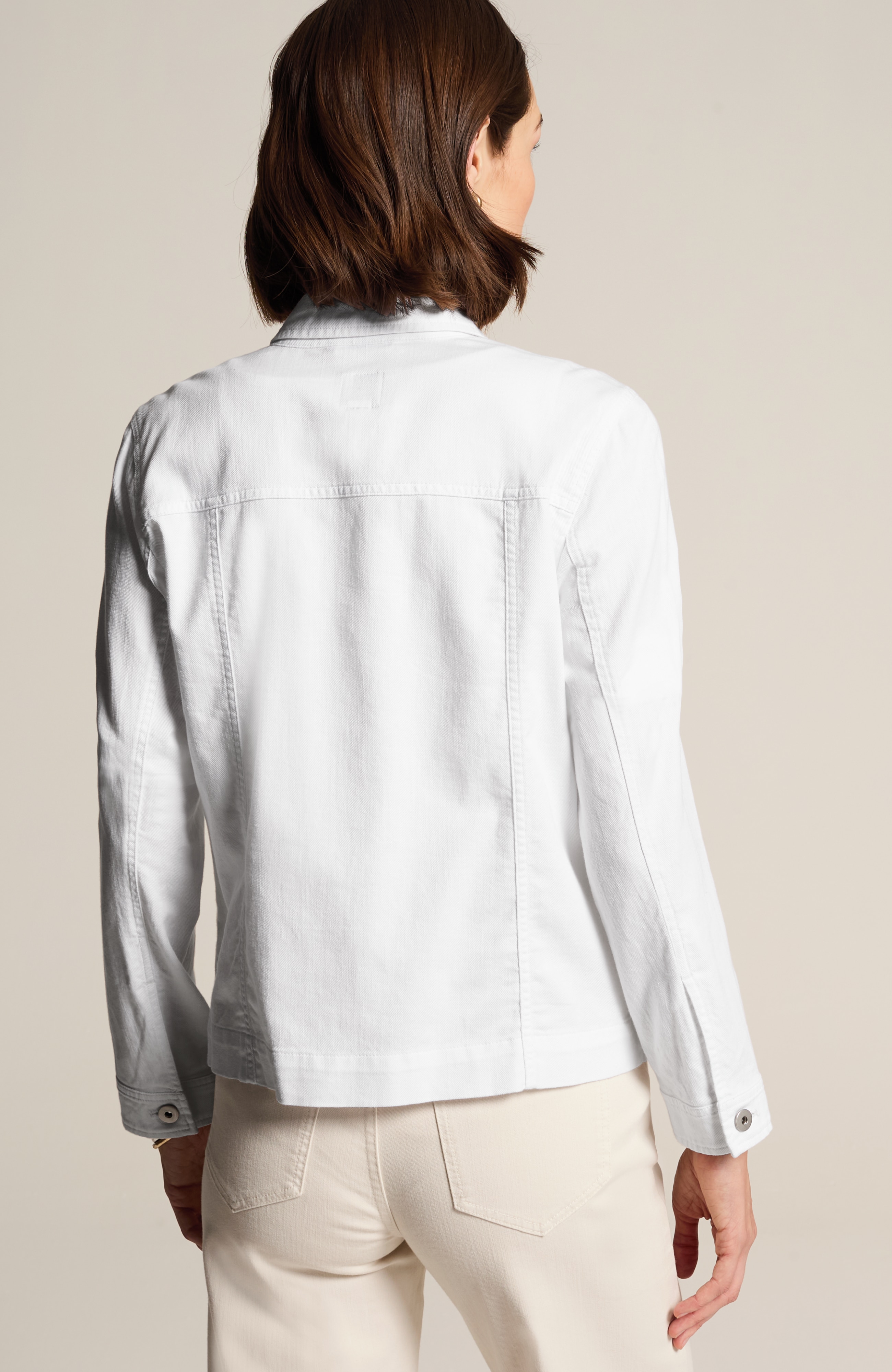COTTON & LINEN DENIM JACKET | JJill