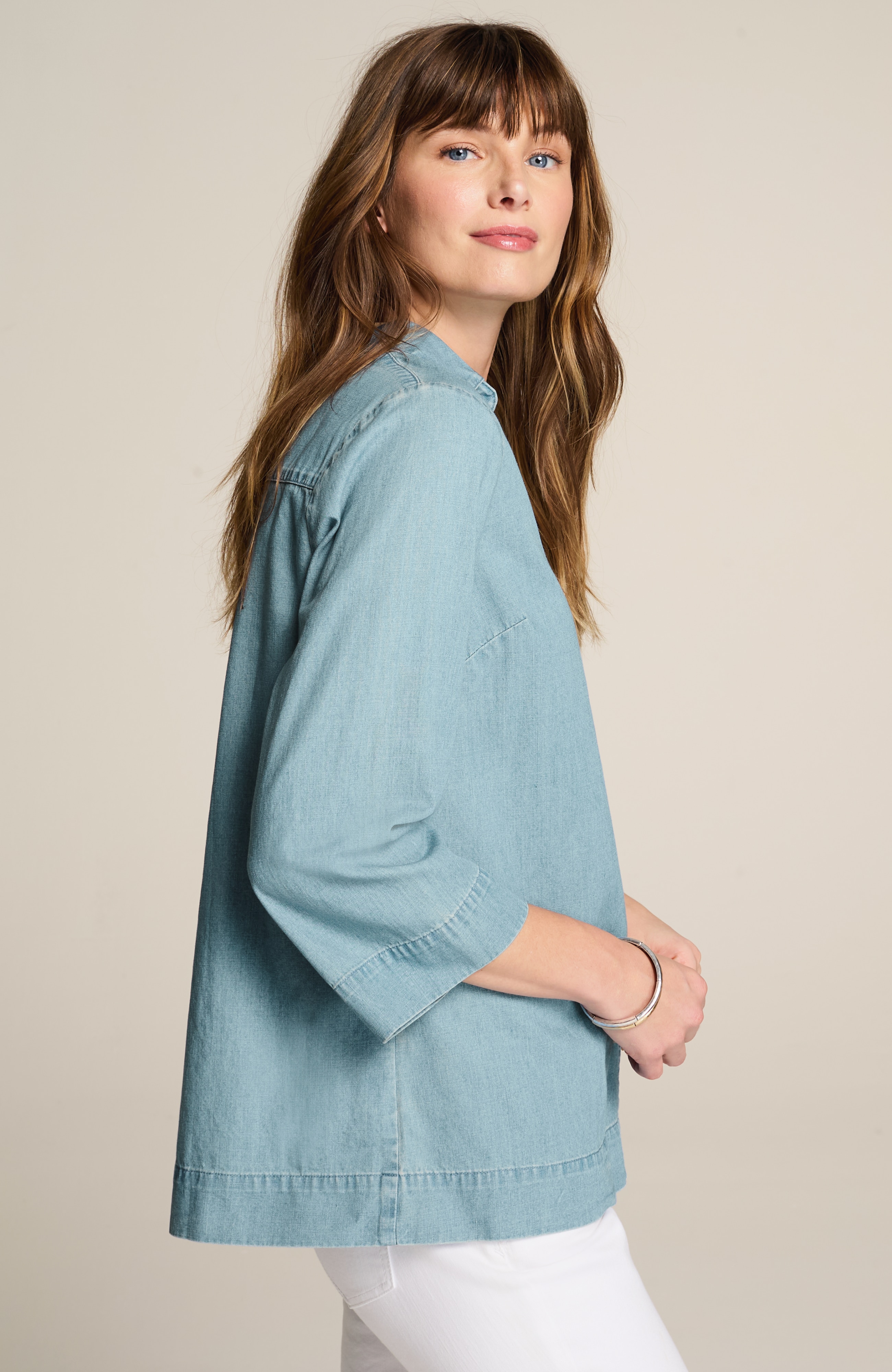 Indigo Collared Popover | JJill