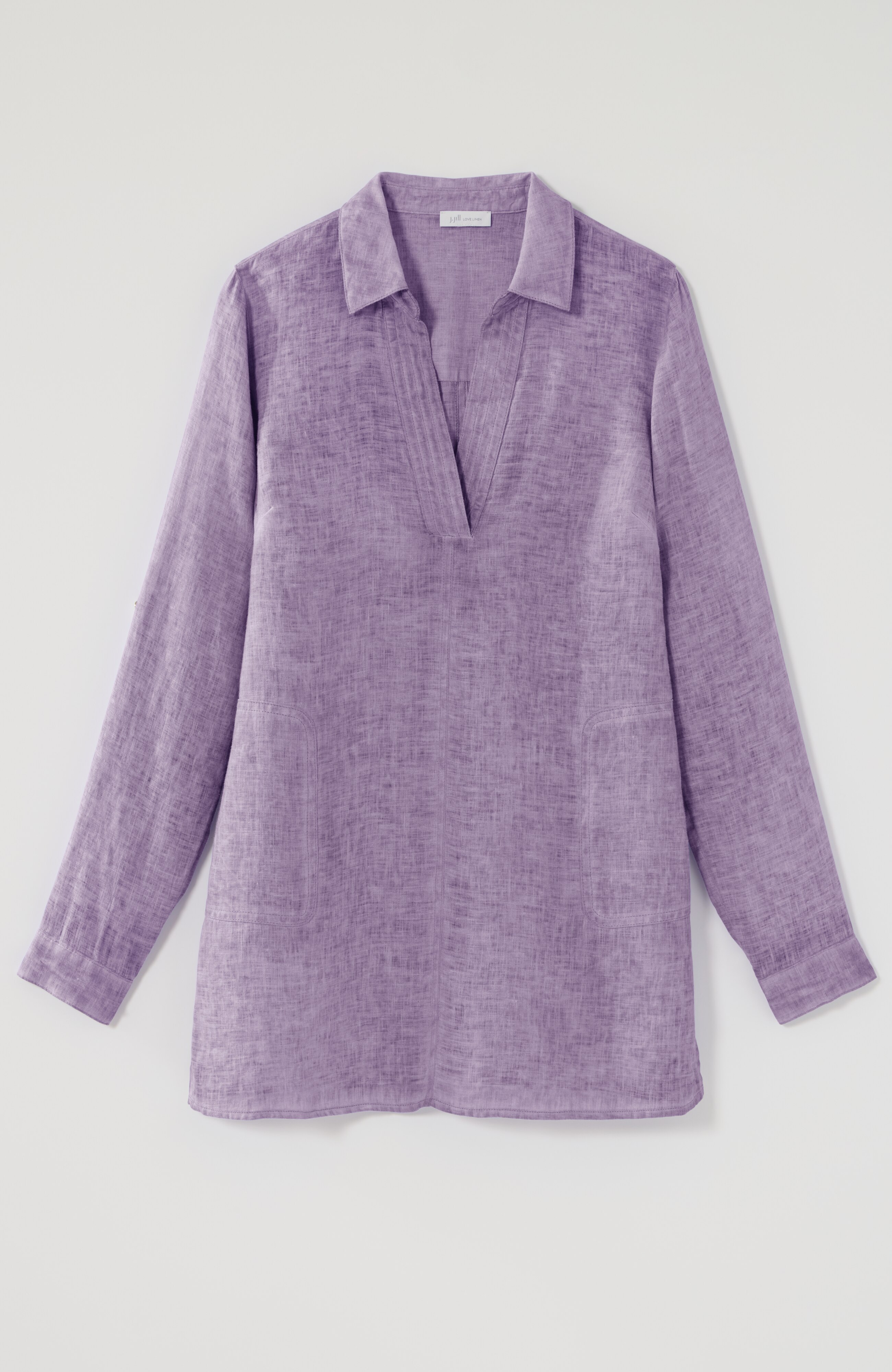 garment-dyed linen popover tunic