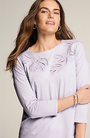Image for Embroidered Cutwork Top