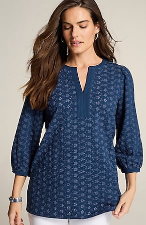 Image for Eyelet Knit Tunic