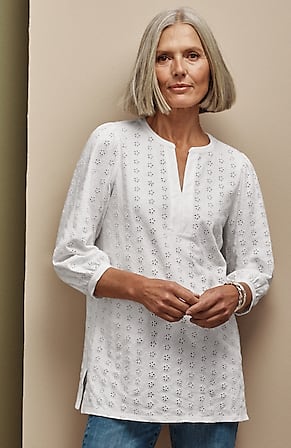 Image for Eyelet Knit Tunic
