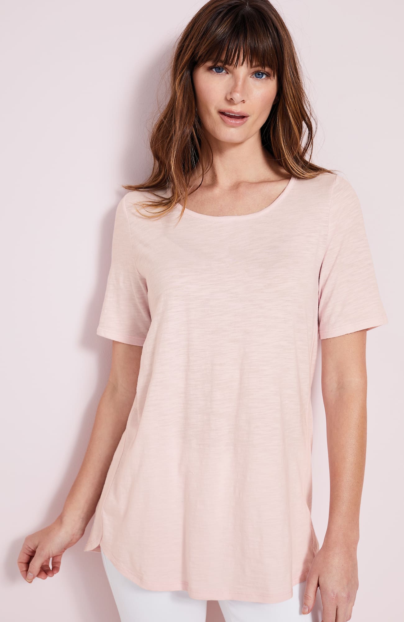 Jjill J.jill Cotton-blend Elbow-sleeve Tunic