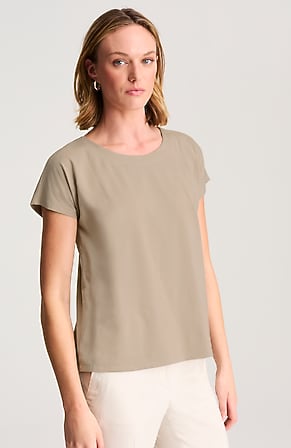 Image for Luxe Supima® Scoop-Neck Tee