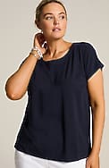 luxe supima® scoop-neck tee