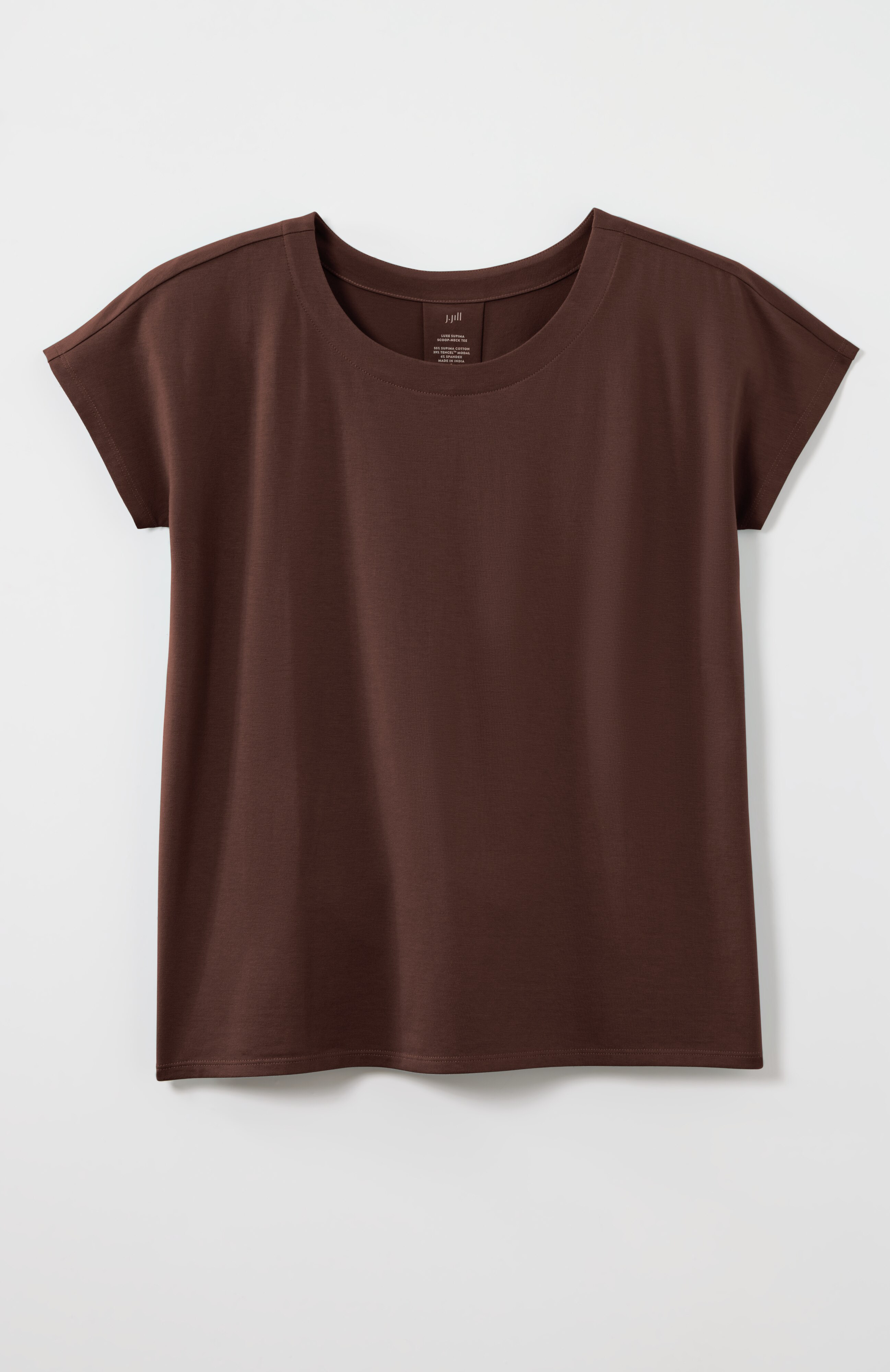 luxe supima® scoop-neck tee