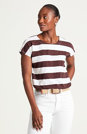 Image for Luxe Supima® Scoop-Neck Tee