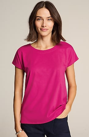 Image for Luxe Supima® Scoop-Neck Tee