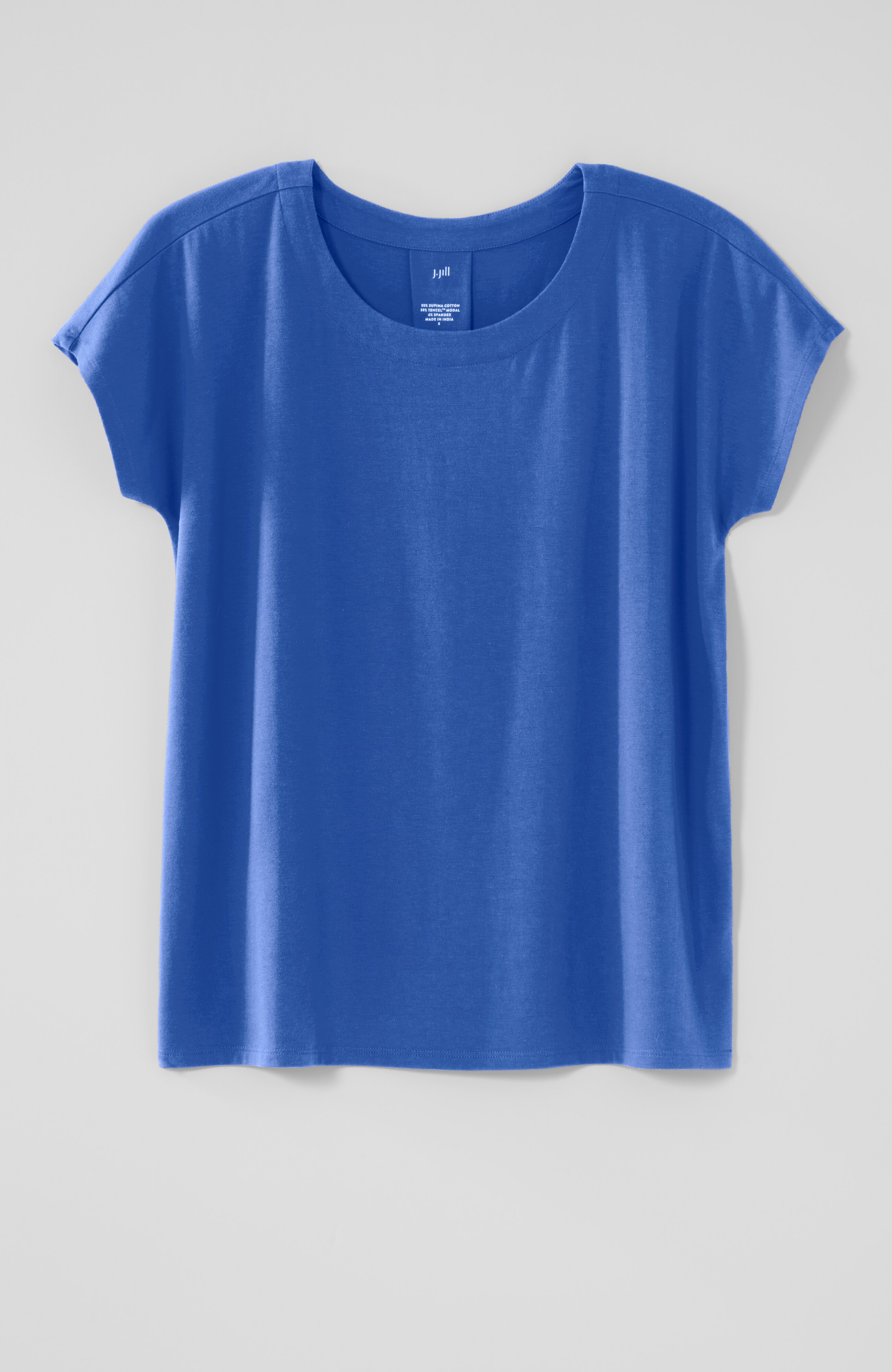 Luxe Supima® Scoop-Neck Tee | JJill