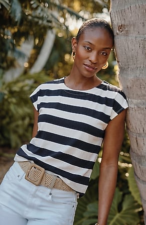 Image for Luxe Supima® Scoop-Neck Tee
