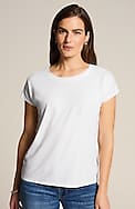 luxe supima® scoop-neck tee