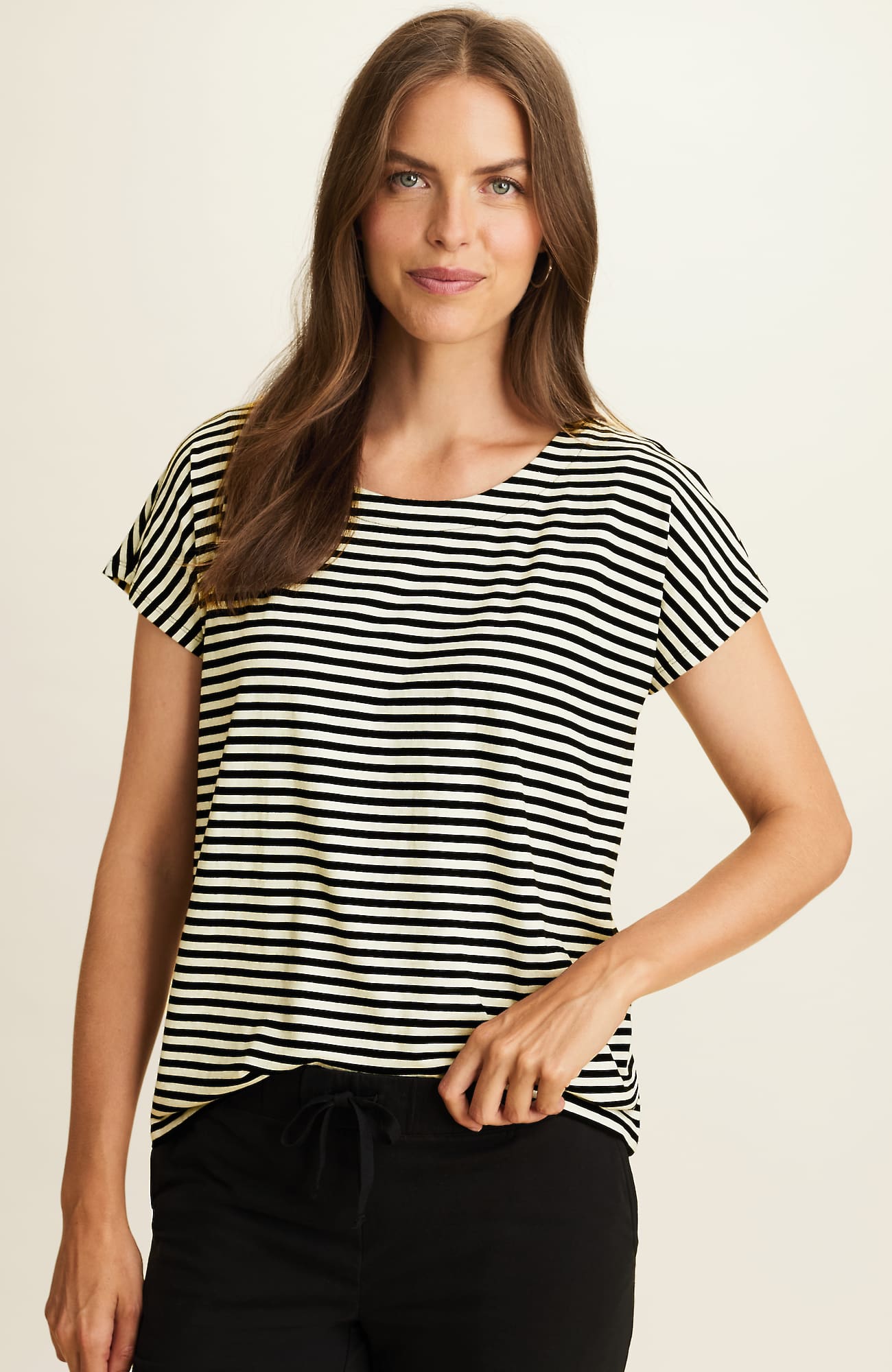 Jjill J.jill Luxe Supima® Scoop-neck Tee In Blue