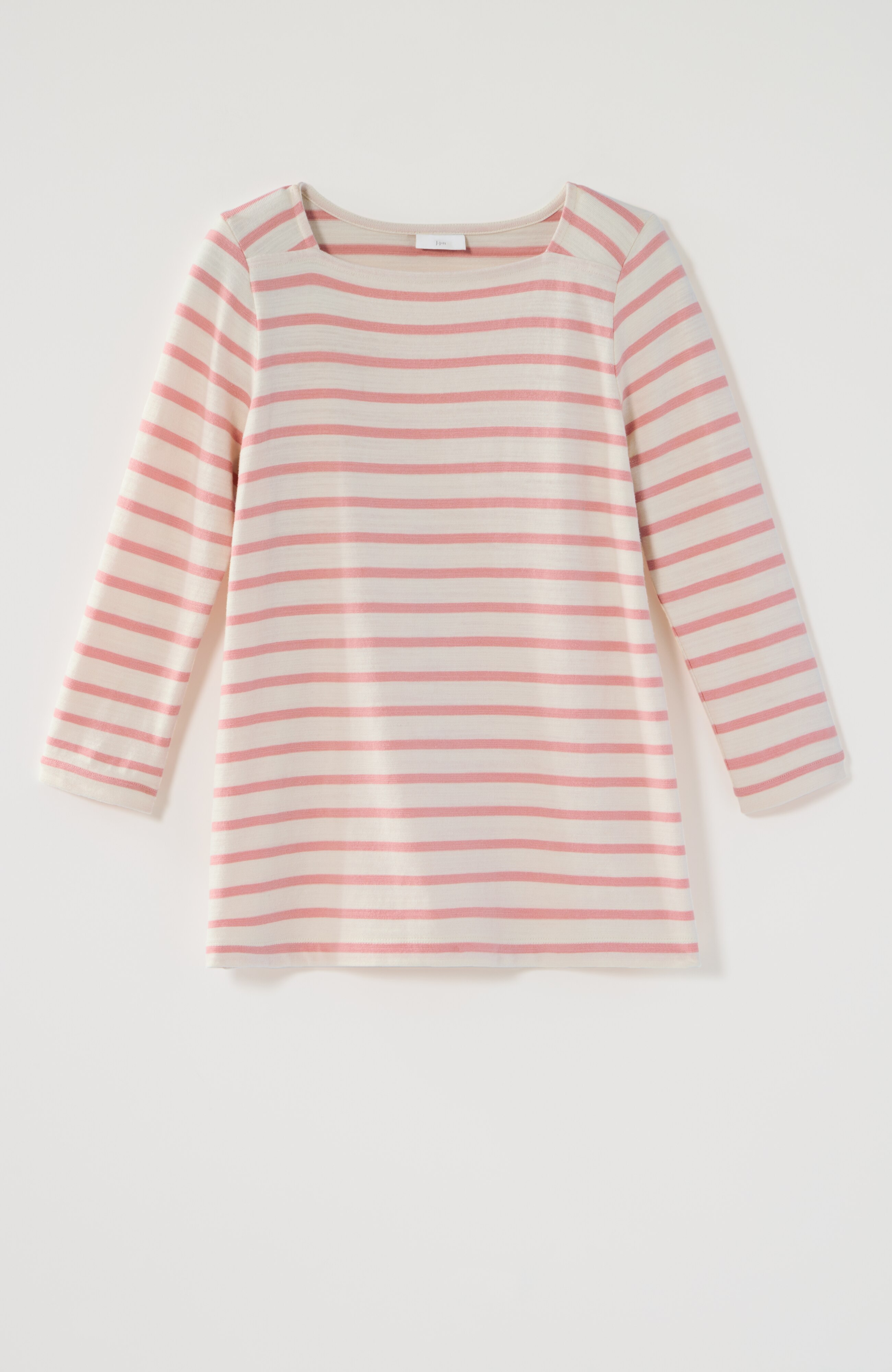 STRIPED BUTTONED-CUFF TEE | JJill