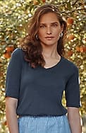 pima-slub elbow-sleeve tee