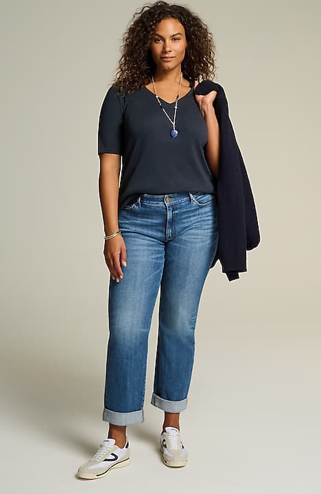 pima-slub elbow-sleeve tee