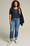 pima-slub elbow-sleeve tee