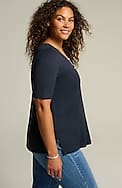 pima-slub elbow-sleeve tee