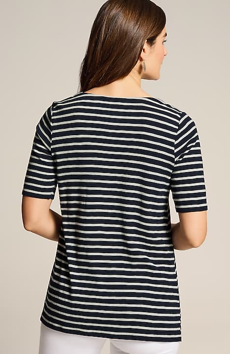 pima-slub elbow-sleeve tee