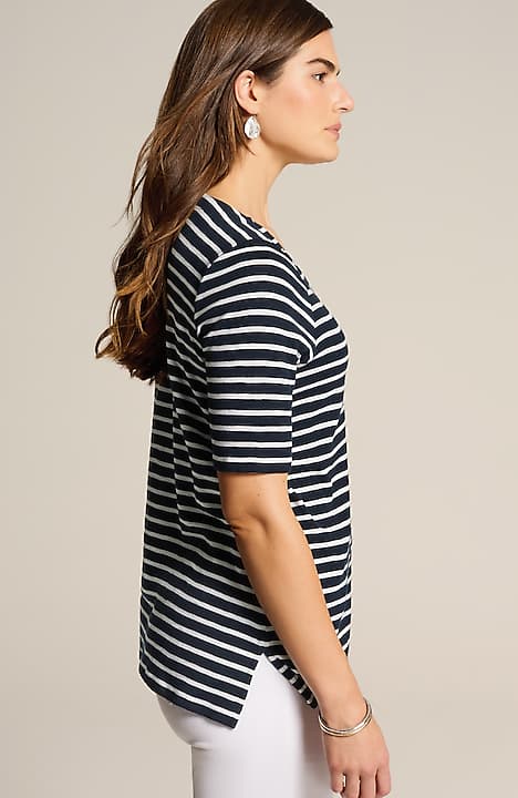 pima-slub elbow-sleeve tee