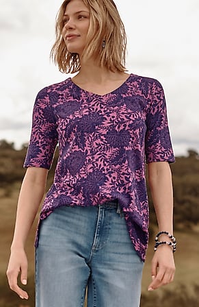 Image for Pima-Slub Elbow-Sleeve Tee