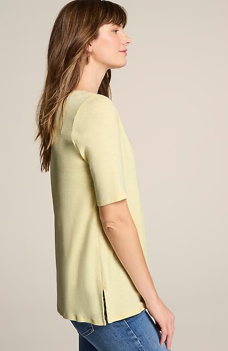 pima-slub elbow-sleeve tee
